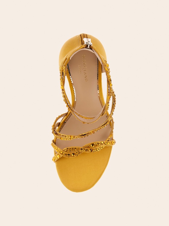 Marciano Rhinestone Sandal Gold Guess