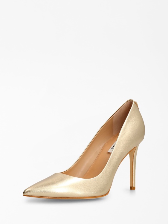 бежови ламинирани кожени обувки Piera Guess