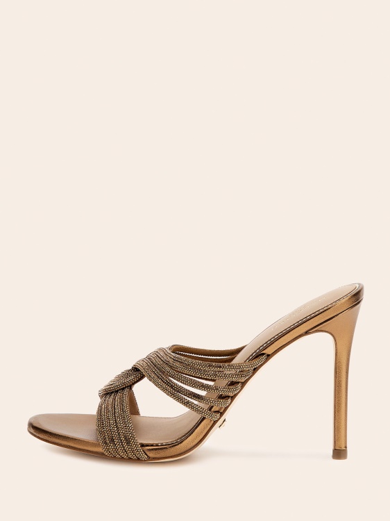 Marciano Rhinestone Sabot Gold Guess