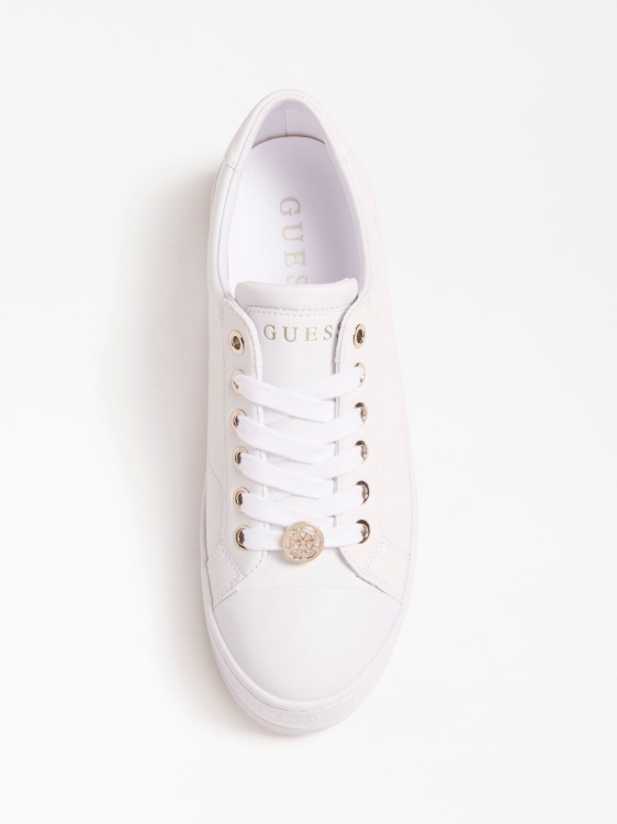 Guess Bells бели маратонки от смесена кожа