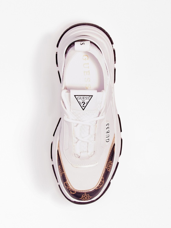 бели маратонки с лого Multi Braydin Guess