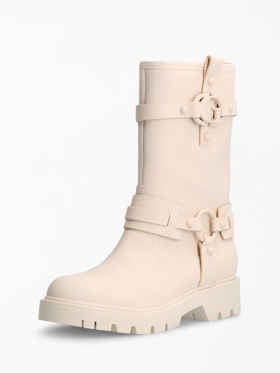 Guess White Multi Randa 'g' Logo Boot