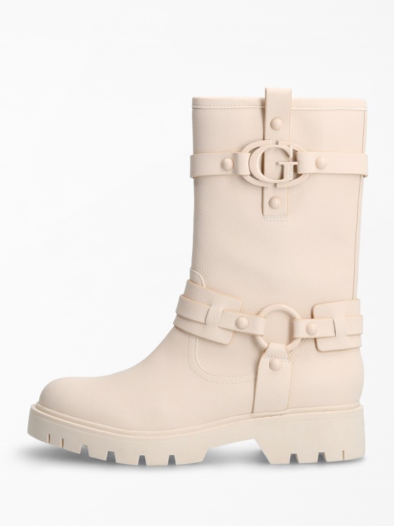 Guess White Multi Randa 'g' Logo Boot