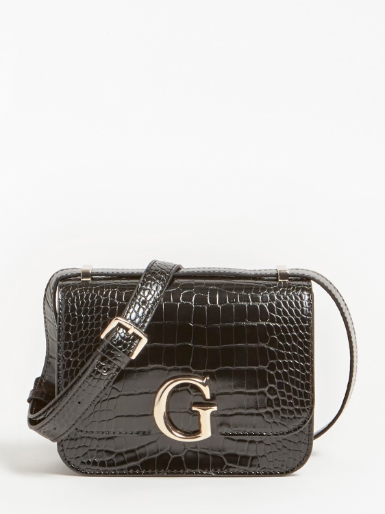 Corily крокодил Crossbody Guess черен