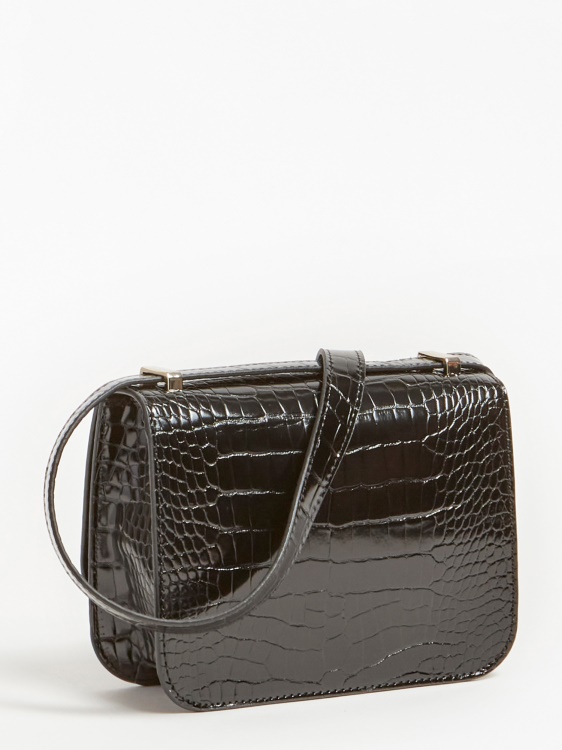 Corily крокодил Crossbody Guess черен