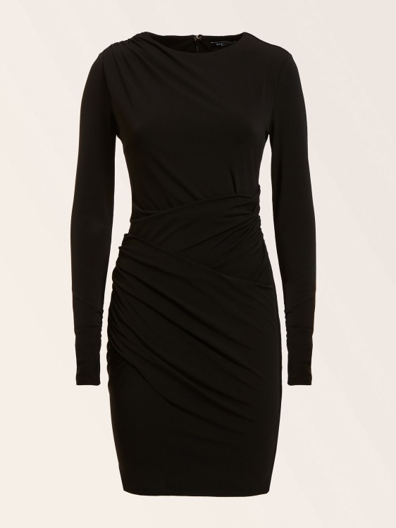 черна драпирана рокля Marciano Guess