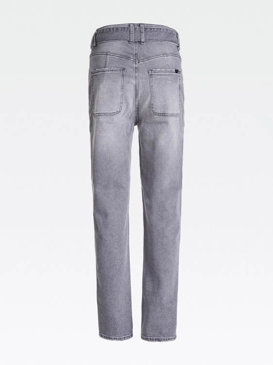 дънки със скъпоценен колан със спокойна кройка Guess Gray