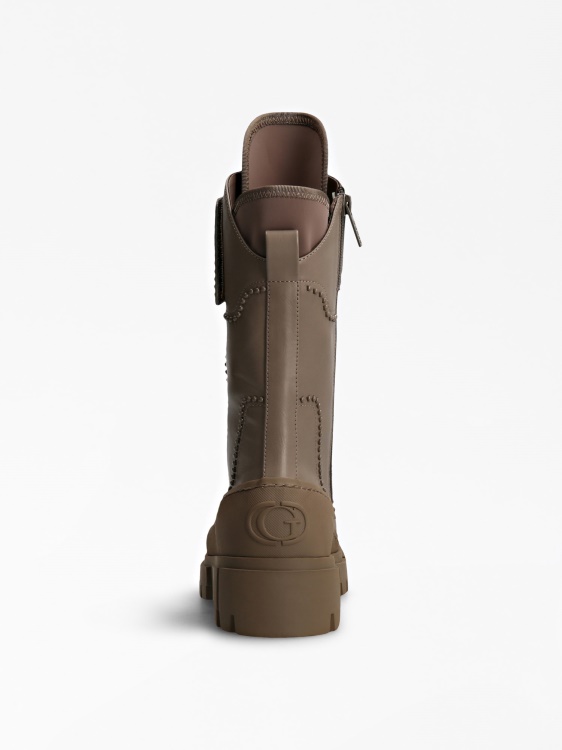 Nancia Stud Combat Boot Grey Multi Guess