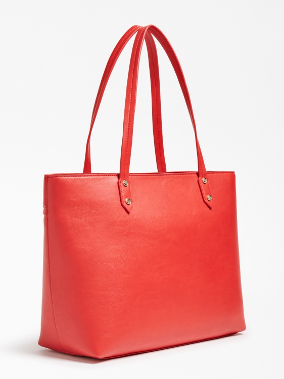 Red Genevieve Logo Shopper Guess