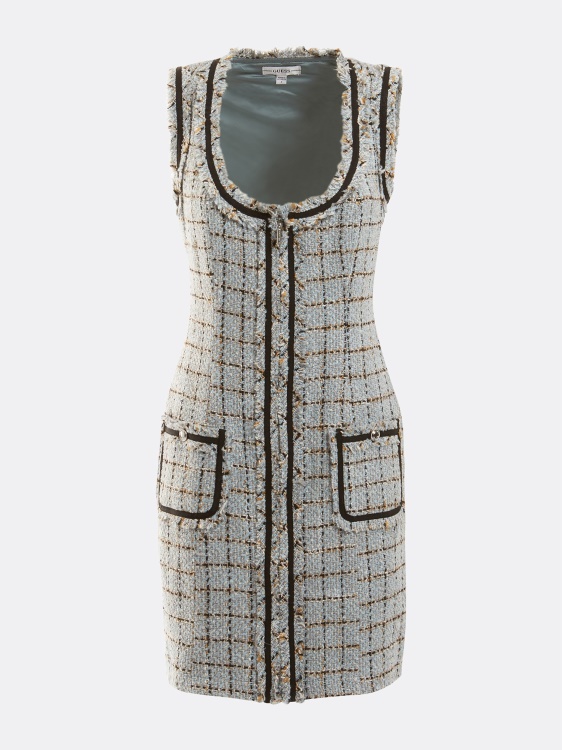 рокля от туид Guess светло синьо