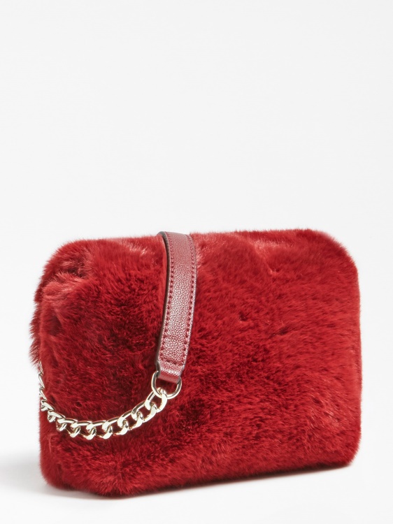 Gwen изкуствена кожа Crossbody Guess червено