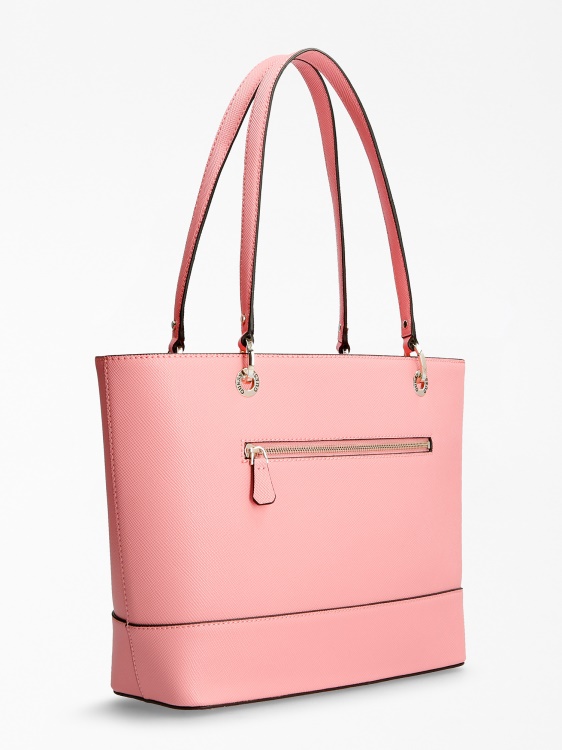Guess Noelle Logo Charm Shopper Pink