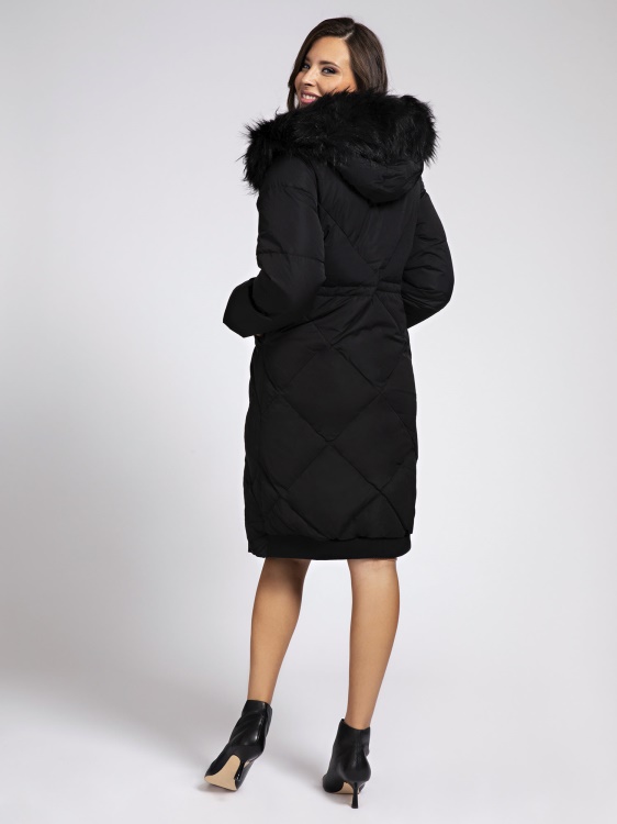 яке от изкуствена кожа Guess Black
