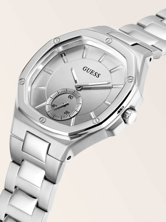 мултифункционален часовник сребърен Guess
