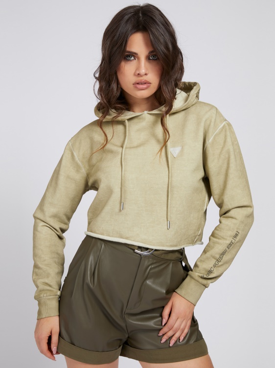 бежов суичър Guess с вид на използвано