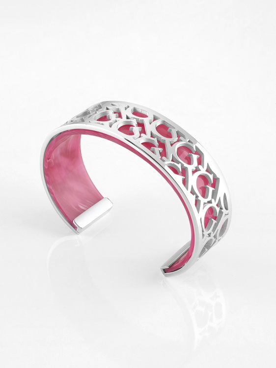 All-about-logo-bangle-bracelet сребърна предположение
