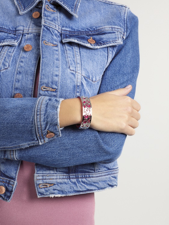 All-about-logo-bangle-bracelet сребърна предположение