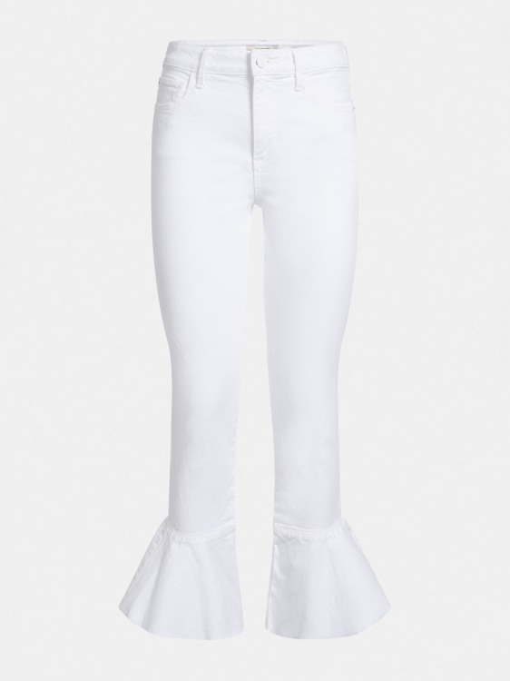 Fit And Flare Denim панталон бял Guess