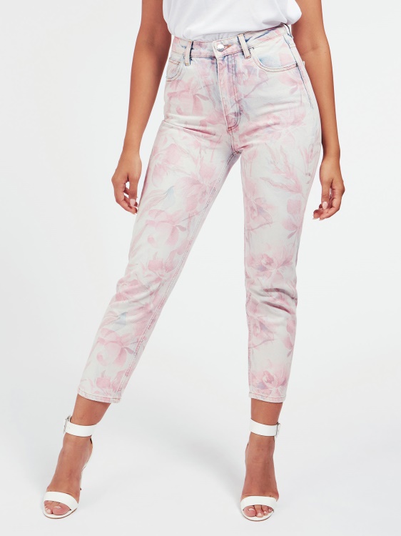Guess многоцветен модел деним дънки Mom Fit