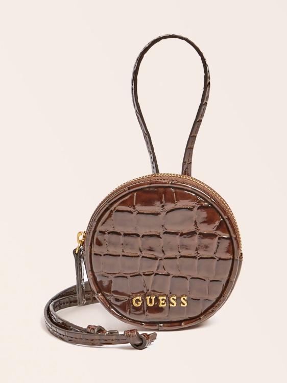 лого мини джобче кафяво Guess