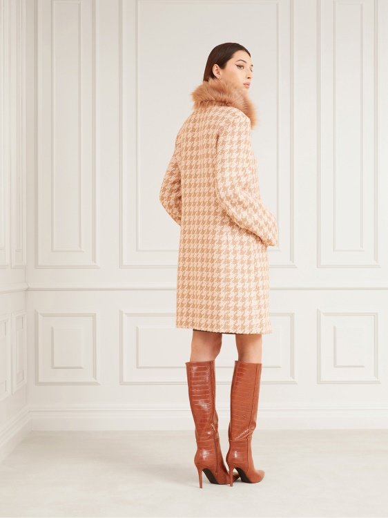 много розово палто от смес от вълна Marciano Guess