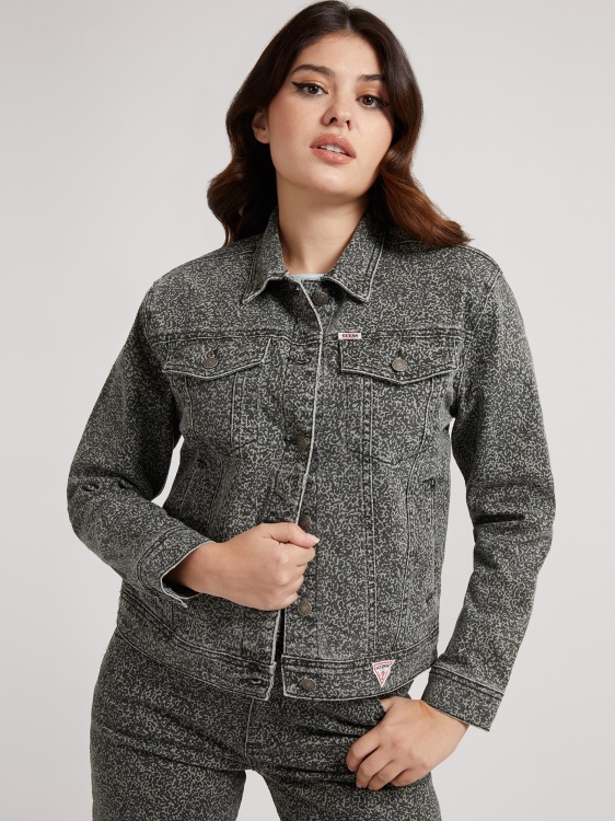 стандартно дънково яке Guess Green