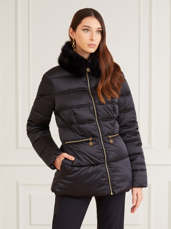 сатенено яке с подплата от синьо Marciano Guess