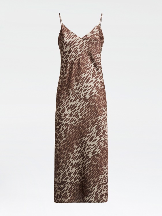 Animalier Guess сатенена кройка рокел
