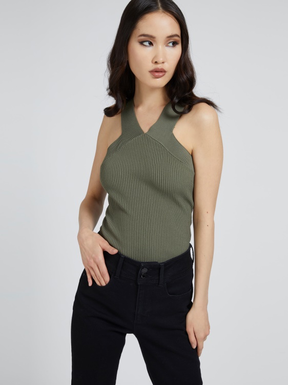 зелен пуловер Guess Tank