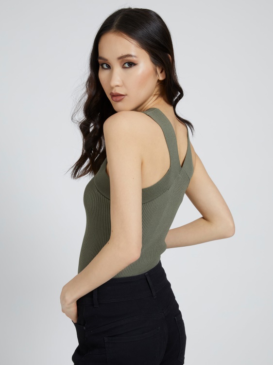 зелен пуловер Guess Tank
