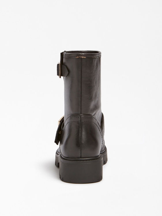 Guess Ragner естествена кожа мотоциклетисти кафяви ботуши