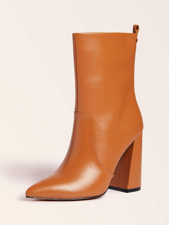 кафяв Guess боти до глезена от истинска кожа Marciano