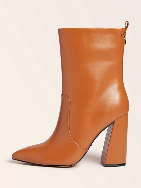 кафяв Guess боти до глезена от истинска кожа Marciano
