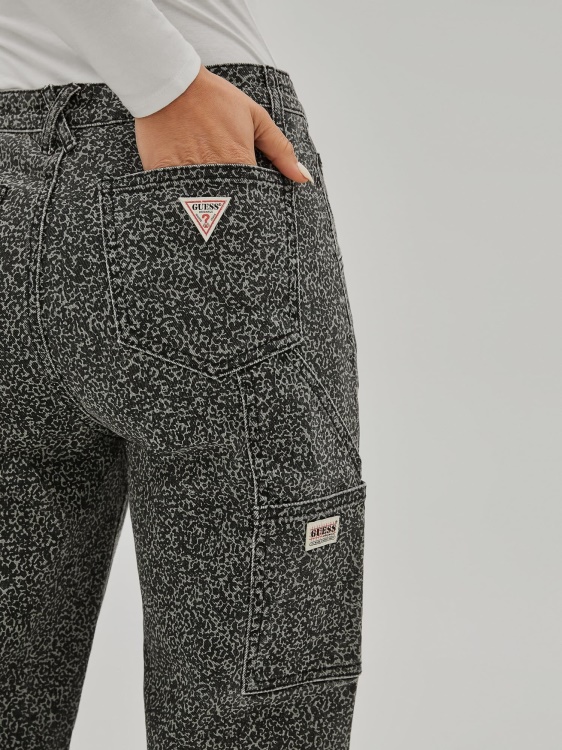 карго дънков панталон Guess зелен
