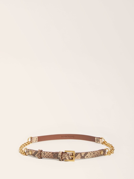 Guess Marciano Phyton Print колан оранжево