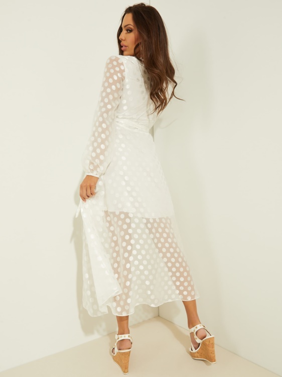 увийте рокля Guess бяла