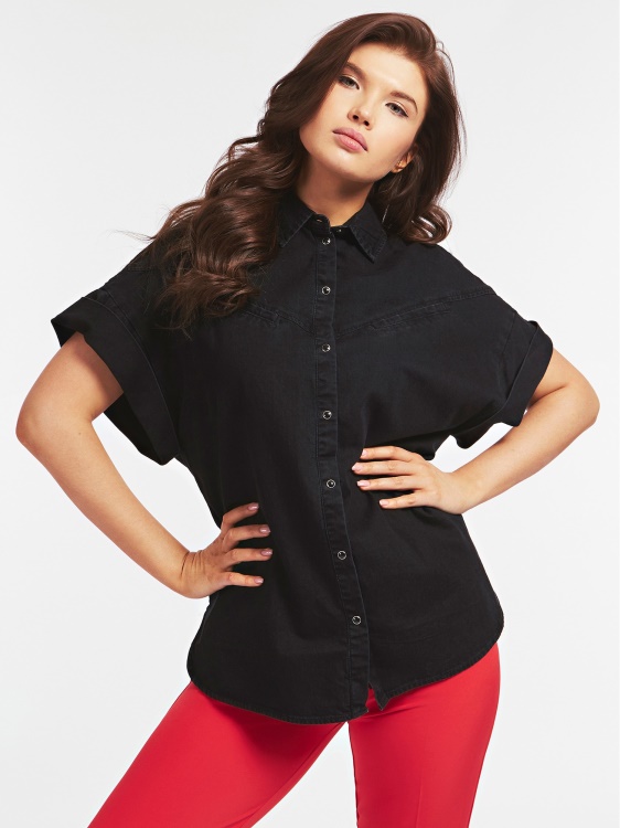 дънкова риза Guess Black