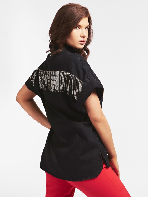дънкова риза Guess Black