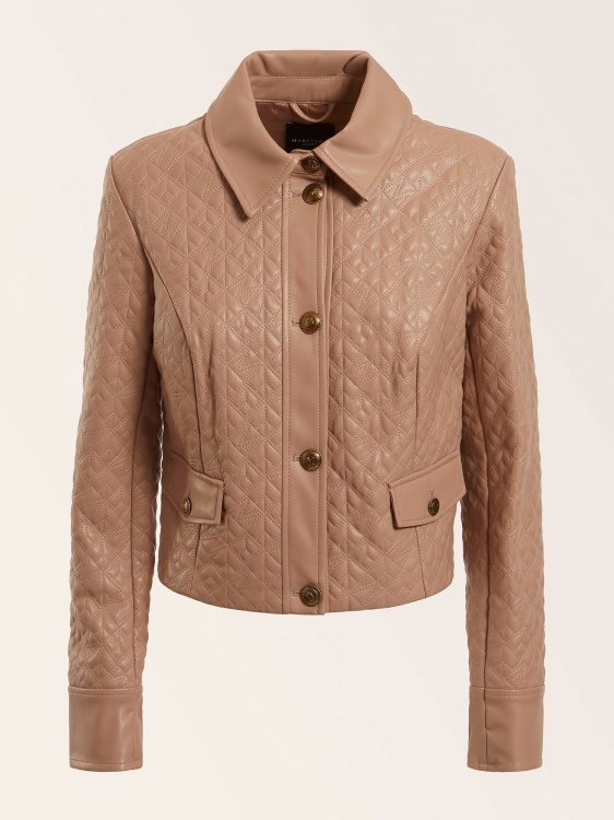 Guess бежово яке от изкуствена кожа Marciano