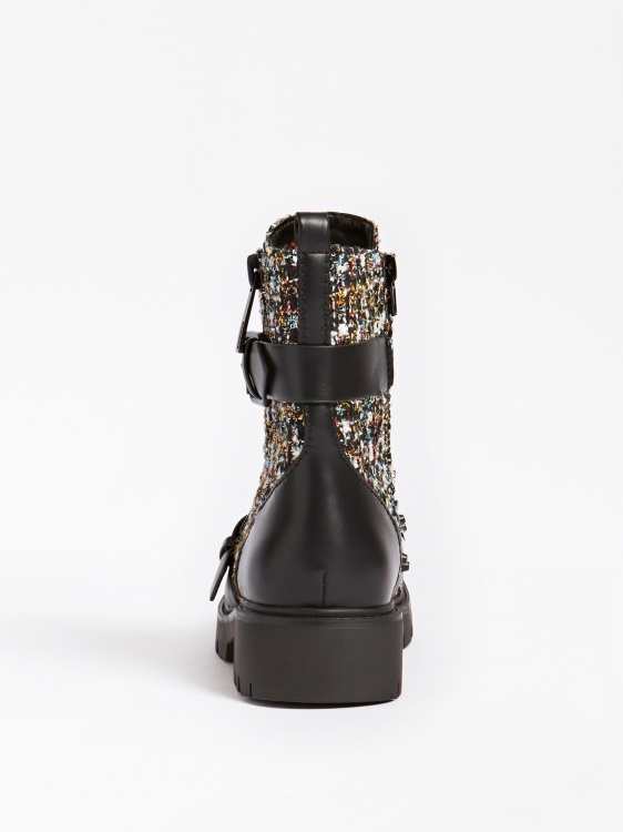 бели бойни ботуши от туид мулти Rodeta Guess
