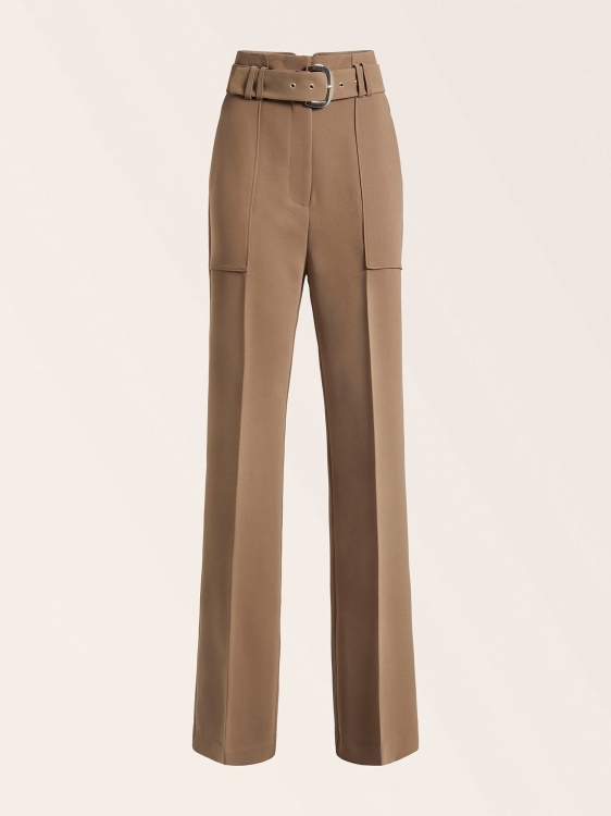 Guess кафяв панталон с широки крачоли с колан Marciano