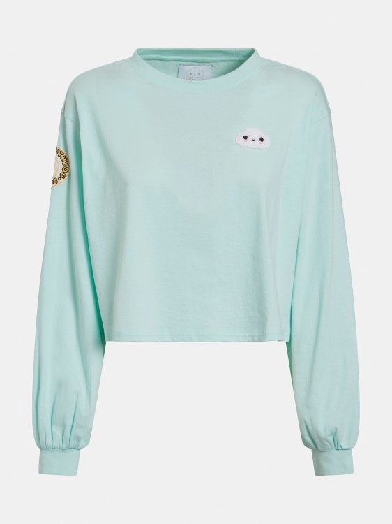 светлосини изрязани горнища, познайте