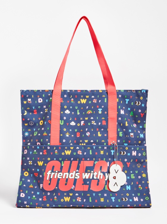 цял модел Shopper Guess синьо мулти