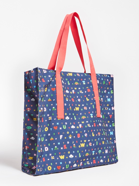 цял модел Shopper Guess синьо мулти