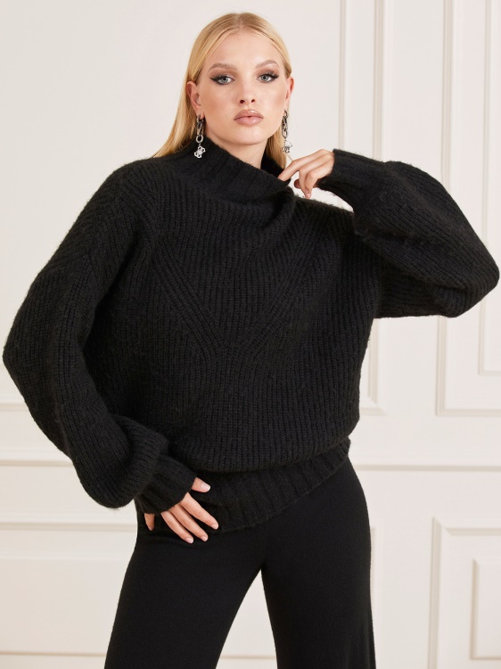 вълнен пуловер Marciano Black Guess