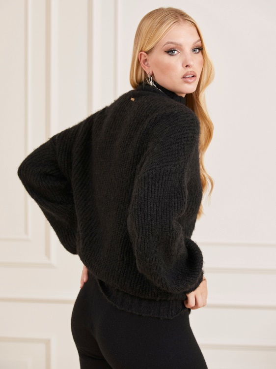 вълнен пуловер Marciano Black Guess
