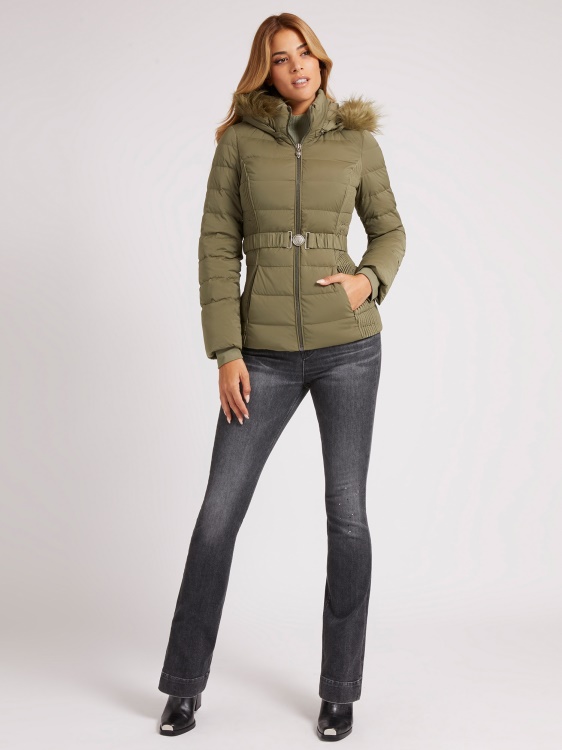 Guess истински зелен пух
