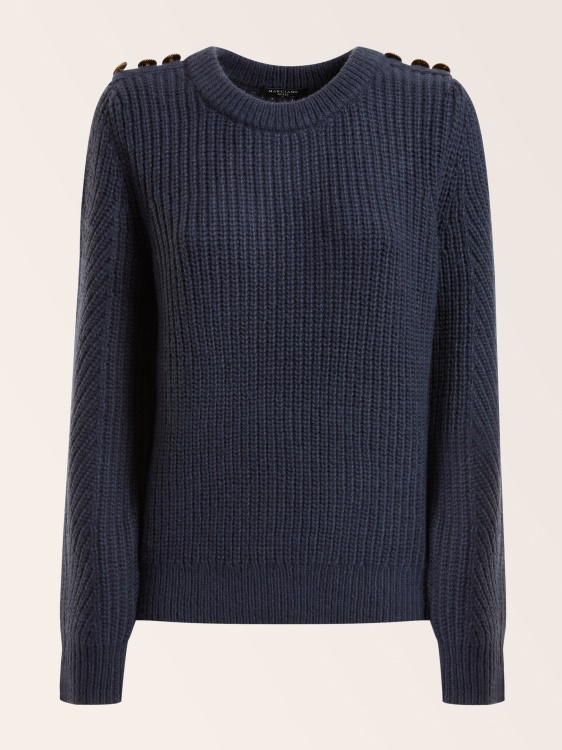вълнен пуловер Marciano Guess Blue