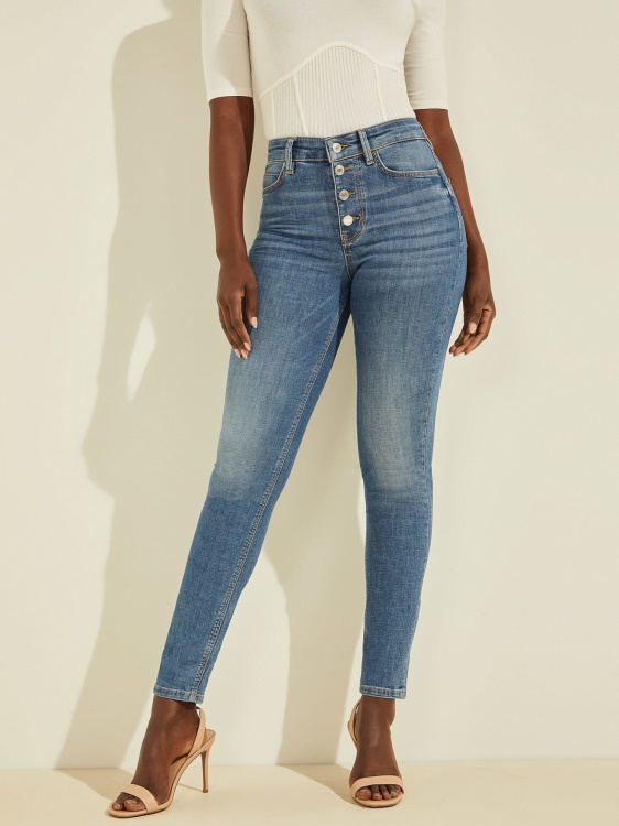 син дънков панталон с тесни кройки Guess
