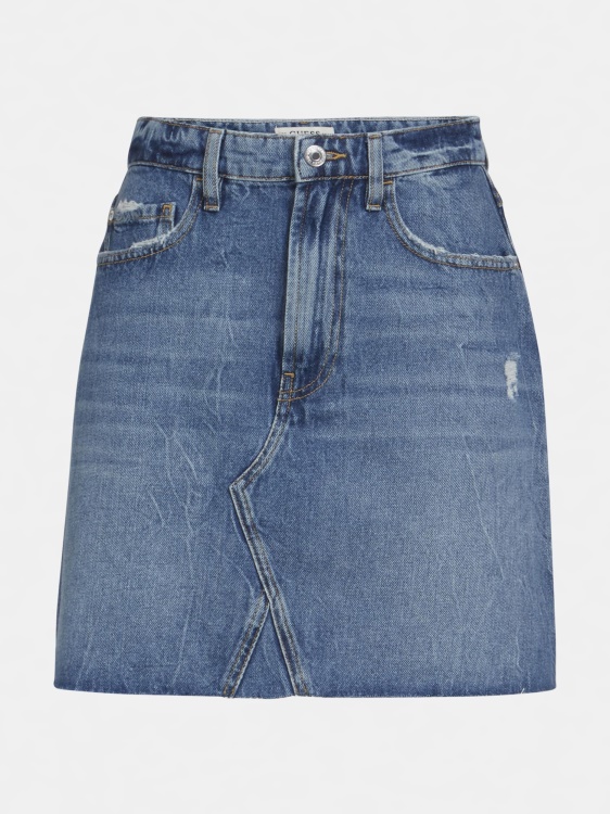 Guess A-line Fit дънкова пола синя